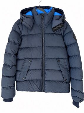 Pajar Canada Valby Duck Down 550 Fill Puffer Jacket Women’s Blue Hooded Coat M